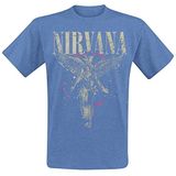 Nirvana In utero T-shirt blauw gemêleerd XL 65% polyester, 35% katoen Band merch, Bands
