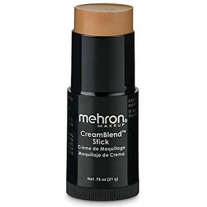 Mehron Make-up CreamBlend Stick | Gezichtsbeschildering, lichaamsbeschildering en foundation make-up | Lichaamsverf stift (Medium 4)