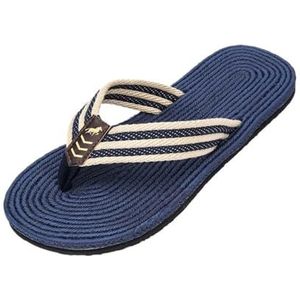 Doucheschoenen, Ademende slippers for heren - Lichtgewicht strandsandalen for zomerse buitenwandelingen(Blue,43 EU)