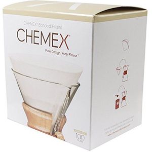 Chemex fc-100 Bonded White Circular Coffee Filters (100 Filters) 1 confezione White