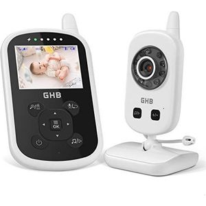 GHB Babyfoon babycamera 2,4 inch LCD babyfoon video baby bewaking 2,4 GHz temperatuursensor bidirectionele communicatie nachtzicht 480P
