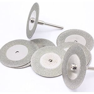 10x diamantslijpschijf Ø 22, 35, 50 mm sieraden glas steen voor Dremel Proxxon Mini slijper