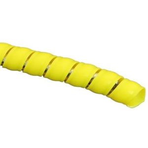 Spiraalvormige Wrapote Prctive Sleeve Wire Manage, Spiraalkabelwikkelbanden 8-16 mm Multicolor 2 meter(Yellow Color,12mm inside diameter)