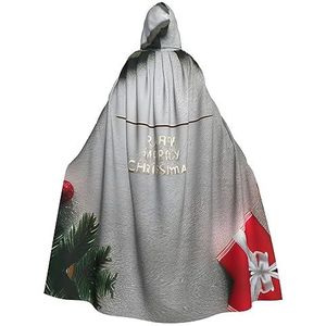 SSIMOO Merry Christmas 1 betoverende cape met capuchon voor volwassenen voor Halloween en feestkostuums - modieuze damesgewaden, capes