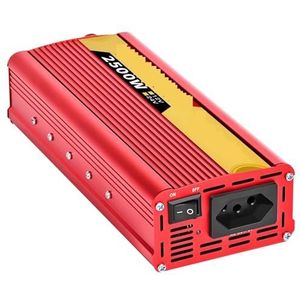 Omvormer, Auto-omvormer 12V DC naar 110/220 60HZ AC-omvormer Auto-opladeradapter(2500W,24V 60HZ)