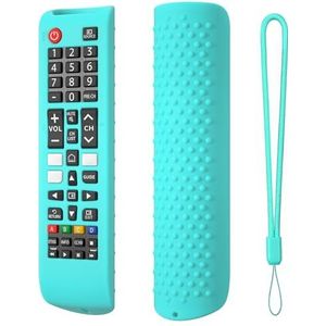 Siliconen beschermhoes voor Samsung Smart TV Remote BN59-01315A/B, anti-slip hoes met lanyard, universele vervangende siliconen hoes