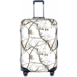 Bagagehoes Koffer Cover Protectors Bagage Protector Past 18-30 Inch Bagage Paars Blauw Groen Camouflage Zebra Strepen, Witte Boom Camo, XL