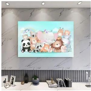 WLTYSM TV Cover Catoon TV Cover Bescherming Stofkap Huishoudelijke Opknoping TV Doek 32 tot 70 Inch Universele Decoratie TV Display Beschermers (6,7 inch)