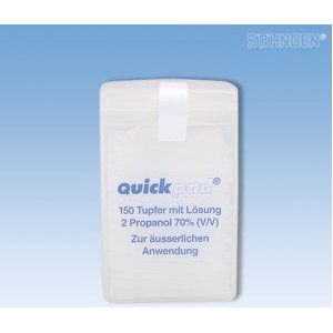 Quickpad-alcoholdoekdispenser à 150 wattenstaafjes met houder