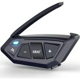 Ejeas - MS20 Intercom - Motorcommunicatiesysteem - Bluetooth 5.0 - Zwart