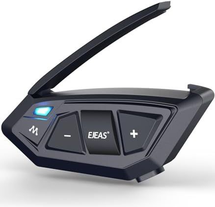 Ejeas - MS20 Intercom - Motorcommunicatiesysteem - Bluetooth 5.0 - Zwart