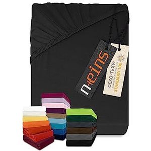 npluseins klassiek jersey hoeslaken, verkrijgbaar in 34 moderne kleuren en 6 verschillende maten, 100% katoen