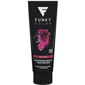 FUNKY COLOR FUCHSIA 09, kleurstof voor semi-permanente haarkleuring, semi-permanente haarkleuring (28 kleuren).
