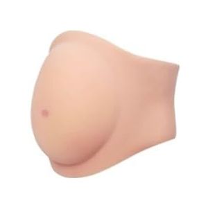 Realistische siliconen zwangerschapsbuik - Verstelbare neppe babybuik voor kostuums, theater en zwangerschapsfotografie | prothetische buik van medische kwaliteit, 4-6 maanden