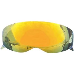 Motorhelm vizier lens, Helmvizier, Verborgen Helmschild Binnenlens Vizier Uv-Cut Helmgezicht Motorhelmschild Accessoires Onderdelen (Alleen for Goud-daggebruik)(Revo Deep Gold-day Use Only)