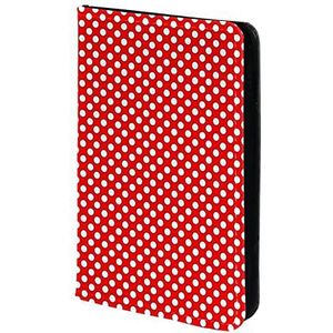 Gepersonaliseerde Paspoorthouder Paspoorthoes Paspoort Portemonnee Reizen Essentials Awesome Red Polka Dots, Meerkleurig, 11.5x16.5cm/4.5x6.5 in