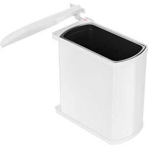 Hailo Uno-Automatic Inbouw Prullenbak - 18 l - Wit