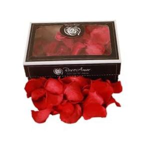 Rozenblaadjes | 100% echte verse rozenblaadjes | 3 liter 100 gram Valentijn huwelijk Moederdag Voor haar Cadeau (Rood)
