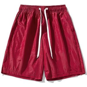 yk8fass Sneldrogende Casual Sport Shorts cm-6288, Rood, 31