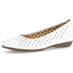 Gabor - Ballerina - Wit - Nubuck