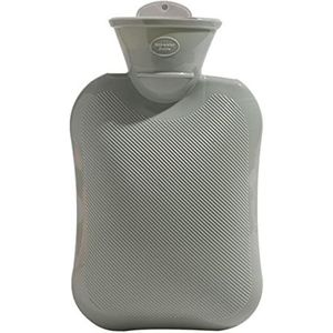 Warmwaterkruik met hoes, 500 ml, warmwaterkruik voor kinderen, bedfles voor volwassenen voor behaaglijke nachten en pijnverlichting (groen)