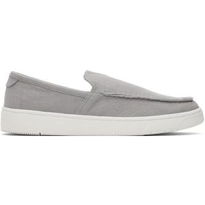TOMS Trvl Lite Loafer Flat voor heren, Ultieme grijze gerecyclede katoenen slubby geweven, 45 EU