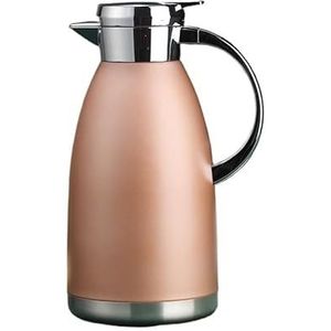 Vacuüm roestvrijstalen koffiepot, 1,8 l, 2,3 l, melk theepot, waterfles, fles, fles, thermoskan (kleur: roze 1,8 l)
