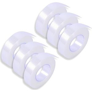 P-Beauty Medische wimperverlengingstape | hypoallergene micropore 3M wimperband | transparant | wimpertape | ademend | 1,25 cm x 9,14 m | 1-10 stuks | 6 stuks