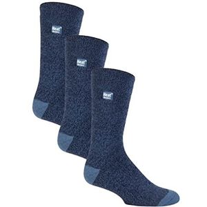 HEAT HOLDERS Lite - 3 paar Multipack Mens geïsoleerde thermische sokken voor de winter | Dunne en warme sokken voor kledingsokken, Blauw, 40-45 EU