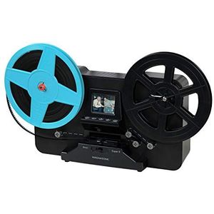 Magnasonic Super 8/8mm filmscanner, converteert film in digitale video, levendig 2,3-inch scherm, digitaliseer en bekijk 3"", 5"" en 7"" Super 8/8mm Movie Reels (FS81)