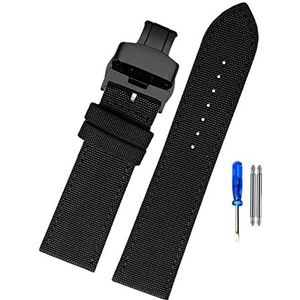 Horlogebandjes voor mannen en vrouwen, horlogeband 18-24 mm huidvriendelijke nylon canvas horlogeband ademend slijtvast horlogebandaccessoires for klassiek analoog horloge, wijzerplaat quartz horloge