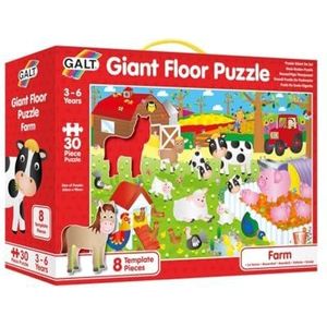 Galt Toys, Giant Floor Puzzle - Farm, Floor Puzzles for Kids, Ages 3 Years Plus