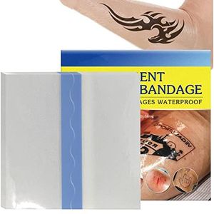 Tatoeage Bandages | 10 stuks Second Skin Bandage Bescherm en geneest tatoeages,Doorzichtige zelfklevende pleisters voor genezing van de tweede huid Beschermende -benodigdheden Bandage