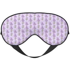 Lavendel stempel afdrukken all-Occasion Sleep Eye Mask met dubbele zijden verstelbare riem perfect voor diensten en reizen