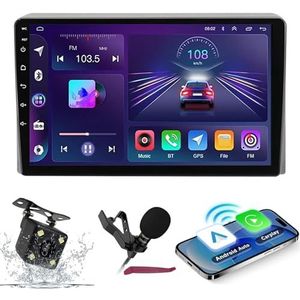 Android 14 Autoradio Navi voor T-oyota Hiace 2013-2018 9 ""Screenradio met draadloze carplay Android Auto GPS Navigatieondersteuning Bluetooth 5.0 HIFI FM 5G-WiFi SWC MIC-camera,M500s