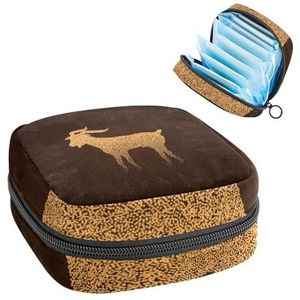 Opbergtas voor maandverband, menstruatiecup zakje, menstruatiezakorganizer voor vrouwelijke pads, tampons, abstract Eid Al Adha Mubarak