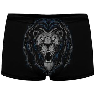 Howling Lion Boxershorts voor heren, sexy shorts, mesh boxers, ondergoed, ademende onderbroek, string