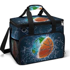 BRUBAKER Picknickrugzak voor 4 personen, bruin, 28,5 x 42,5 x