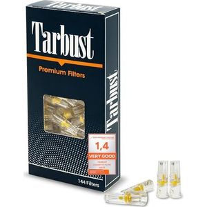 Tarbust - 144 Sigarettenfilter - Anti Teer Filter - Plastic - 8mm
