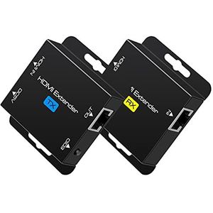 VPFET HDMI Extender 200ft RJ45 Ethernet via Cat5e Cat6 kabel overdracht HDMI zender repeater ondersteunt 1080p 3D HDCP EDID POC een stroomvoorziening voor het werken met