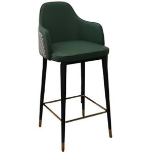 Barkruk Moderne Minimalistische Barstoelen, Lichte Luxe Hoge Krukken, Barstoelen, Eilandstoelen For Thuisgebruik Stoel(Green,B)