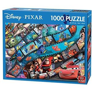 King KNG05265 Disney All Other Puzzel Pixar 1000 stukjes, blauw karton