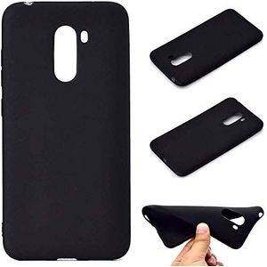 CoverKingz beschermhoes voor mobiele telefoon voor Xiaomi-hoesje, slanke behuizing, siliconenhoes mat, Pocophone F1, Zwart