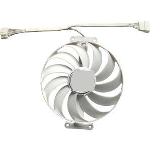 95MM 7PIN CF1010U12S RTX3070 GPU-ventilator, voor ASUS voor ROG voor Strix RTX3090 3080TI 3080 3070TI 3070 Witte grafische kaartkoelventilator(7PIN)