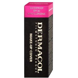 Dermacol - Full Coverage Foundation 13 g, vloeibare make-up mat met SPF 30, watervaste voor vettige huid, acne en donkere kringen, langdurige make-up producten, schaduw - 218