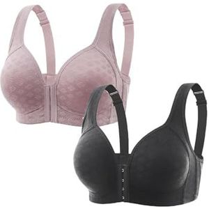 Detox & Shape Power Lift-bh, Ion Lifting & lymfatische ontgifting-bh, BH met sluiting aan de voorkant (44/100,F-2PCS)