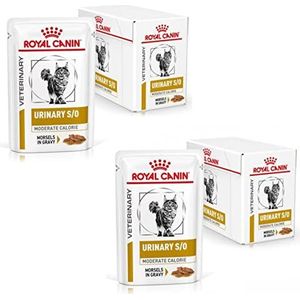 Royal Canin Urinary s/o Moderate Calorie - natvoer voor katten - dubbelverpakking - 2 x 12 x 85 g