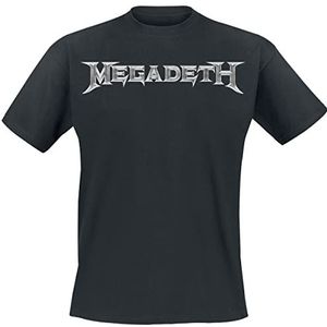 Megadeth Logo T-shirt zwart XXL 100% katoen Band merch, Bands, Duurzaamheid