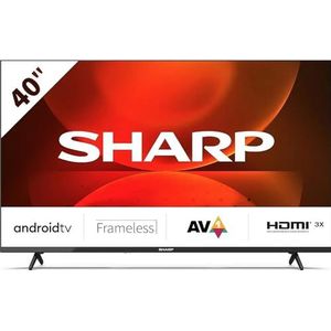 Sharp TVLSHA40FH7 Smart TV, 40 inch, LED, Full HD, DVB-T2, zwart
