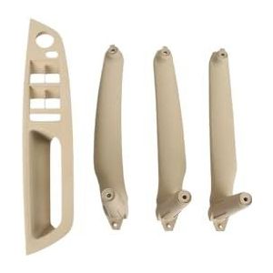Sierlijst Auto's Voor E70 E71 E72 Voor X5 Voor X6 LHD RHD 4 stuks auto interieurdeurgreep binnenpaneel trek trim afdekking handgreepset vervanging Decoratieve Interieurbekleding(Model B LHD Beige)